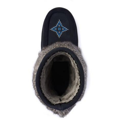 Manitobah Mucklucks Snowy Owl Half - WATERPROOF - Navy Suede